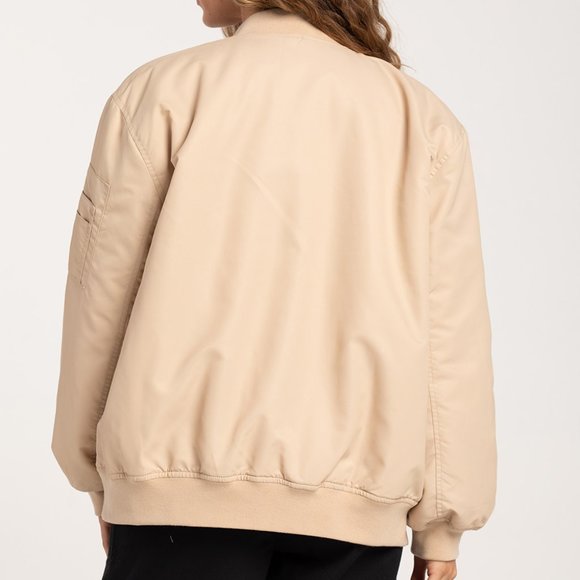 FULL TILT Womens Tan Bomber Jacket/NWT/S - Picture 3 of 16